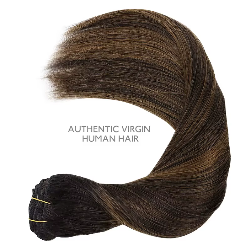 Extensions de cheveux à clipser 100% cheveux humains