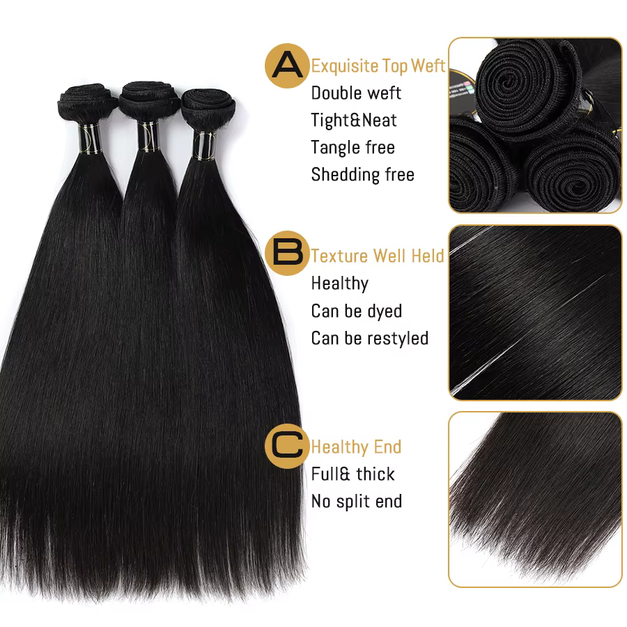 Bundles de cheveux raides Sophia