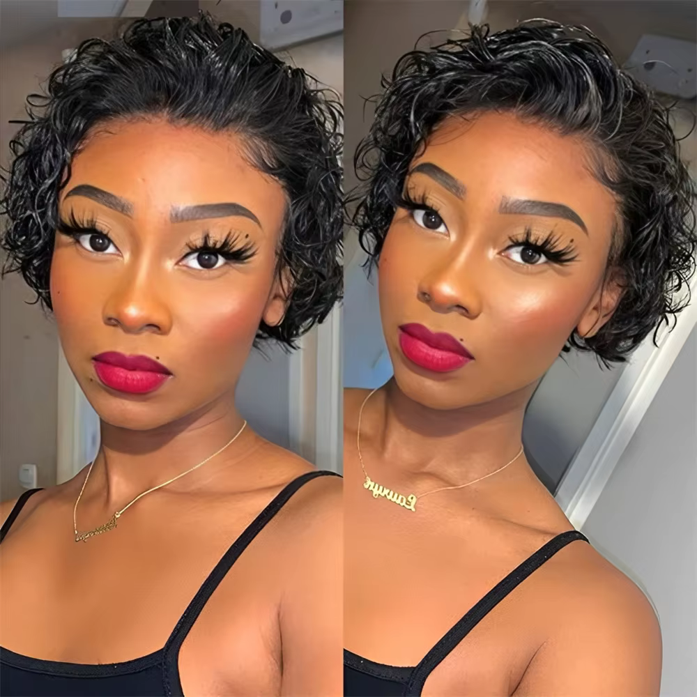 Perruque Lace Frontal Wig 100% naturelle bouclée