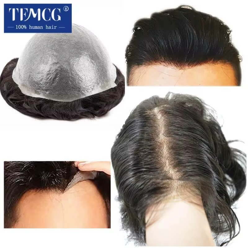Prothèse capillaire pour homme en PU 0