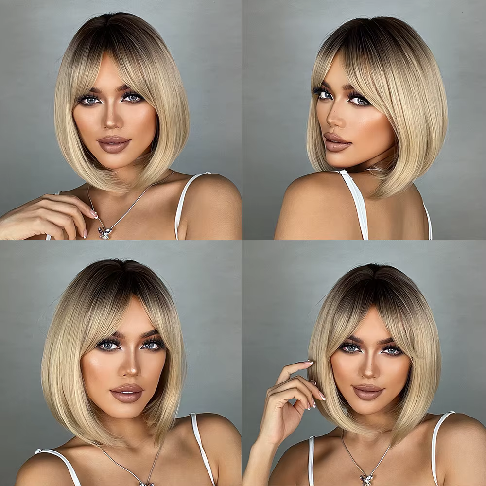 EASIHAIR – perruque Bob synthétique courte et lisse