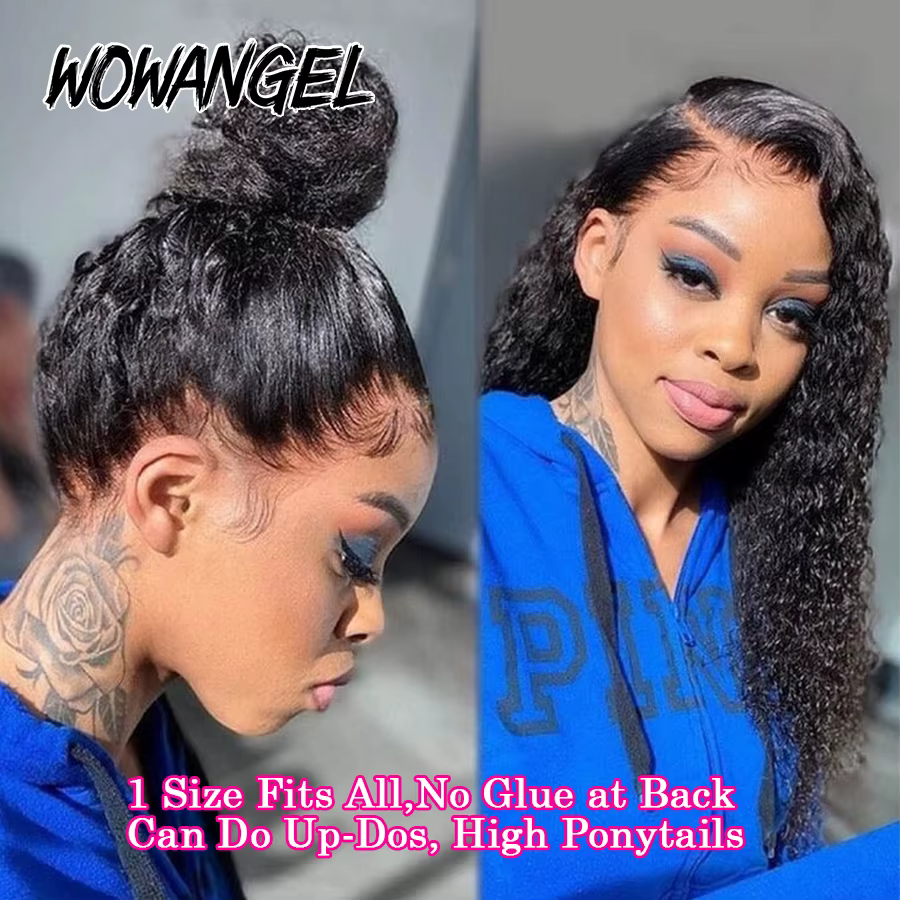 Perruque Full Lace Wig sans colle naturelle ondulée