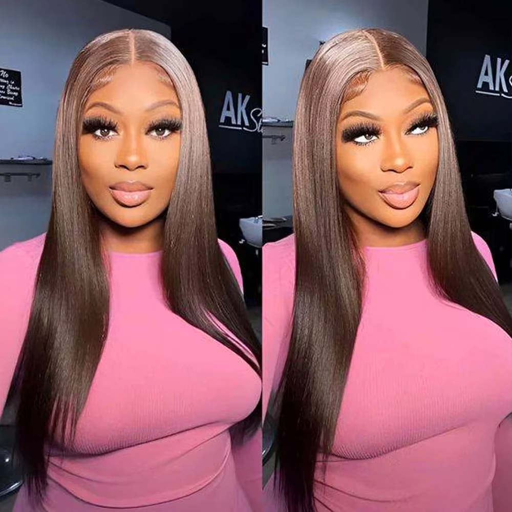 Perruque Lace Front Synthétique Longue et Lisse