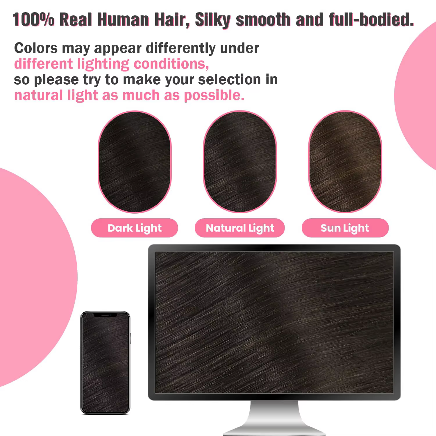 Extensions de cheveux humains à bandes adhésives