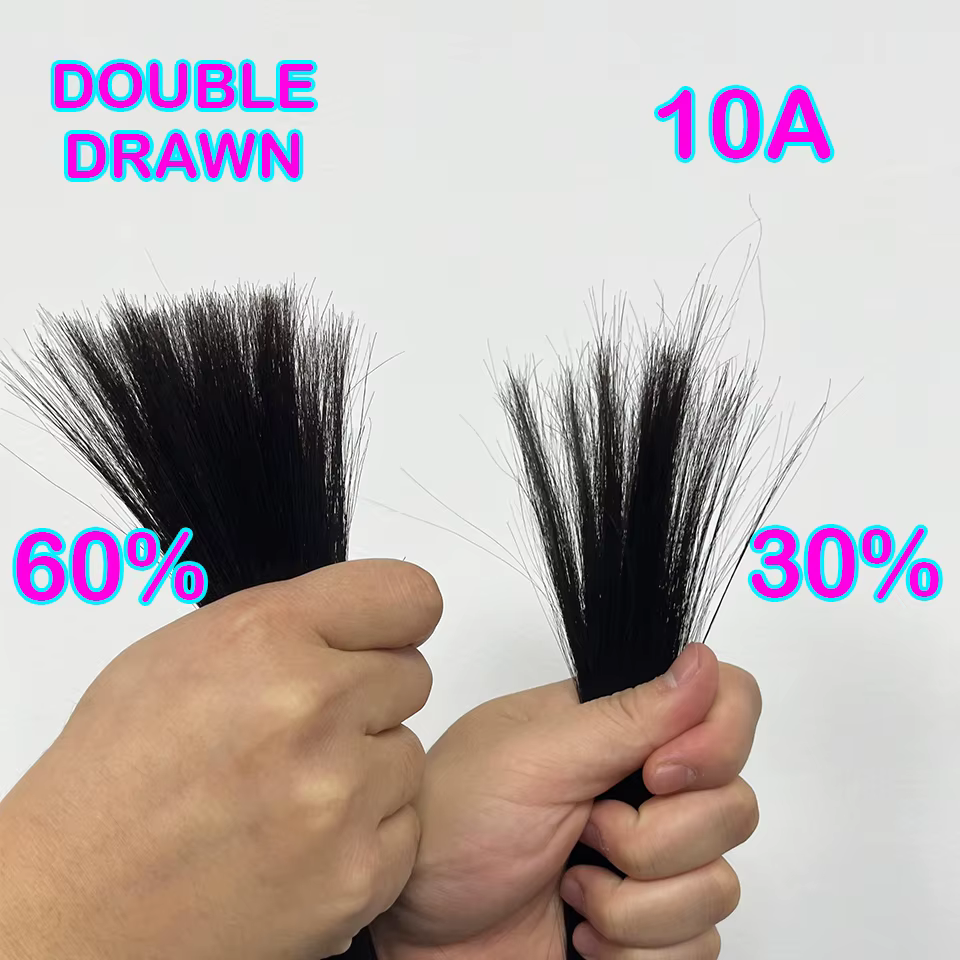 Double dessiné cheveux humains en vrac pour tressage droit Vietnam indien vendeur