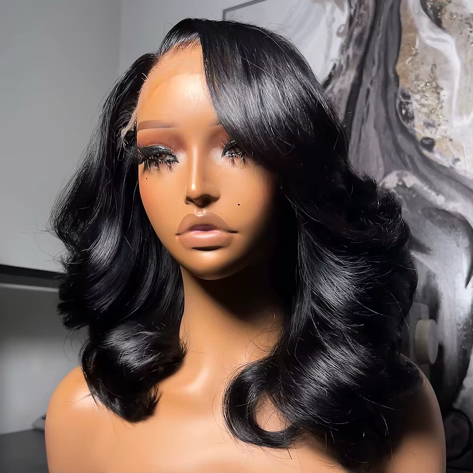 Perruque Lace Closure Wig Body Wave brésilienne naturelle