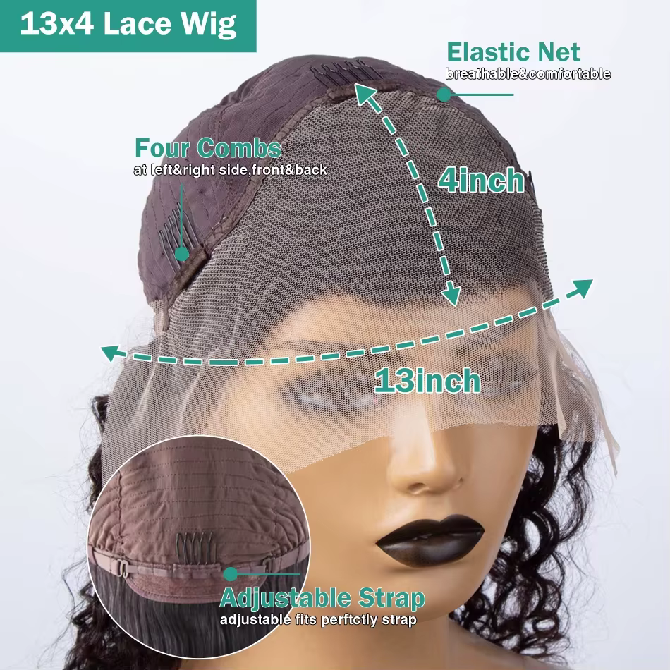 Perruque brésilienne pré-épilée en cheveux humains lisses
