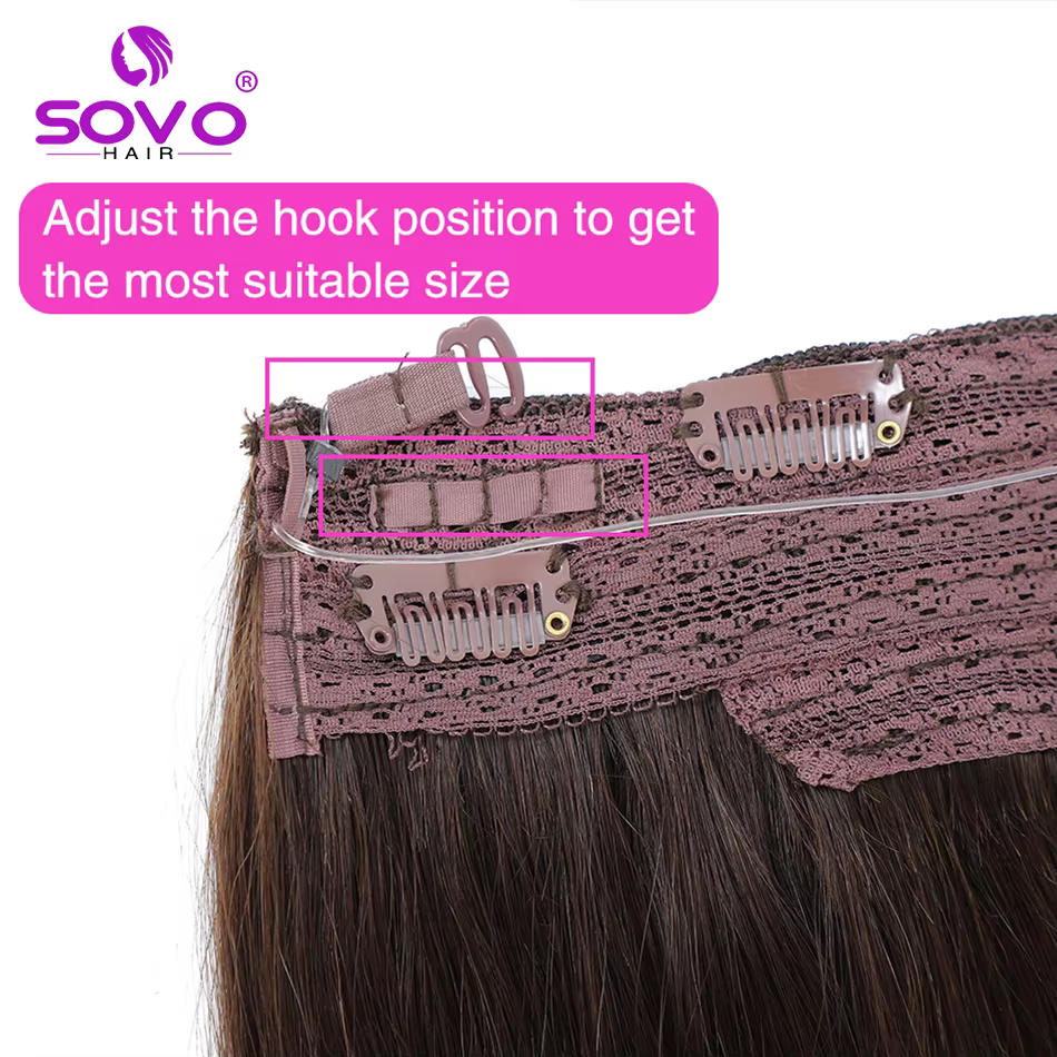 120G Halo Extensions de cheveux 100%