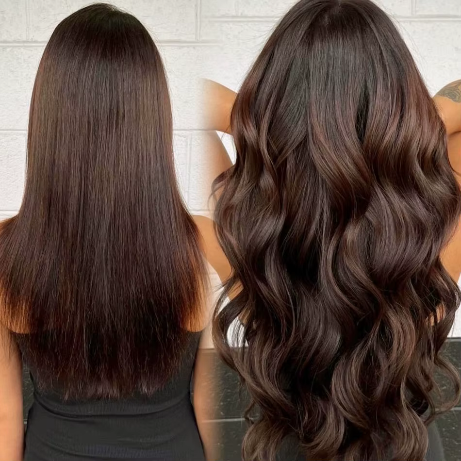 Extensions de cheveux à clipser en cheveux humains