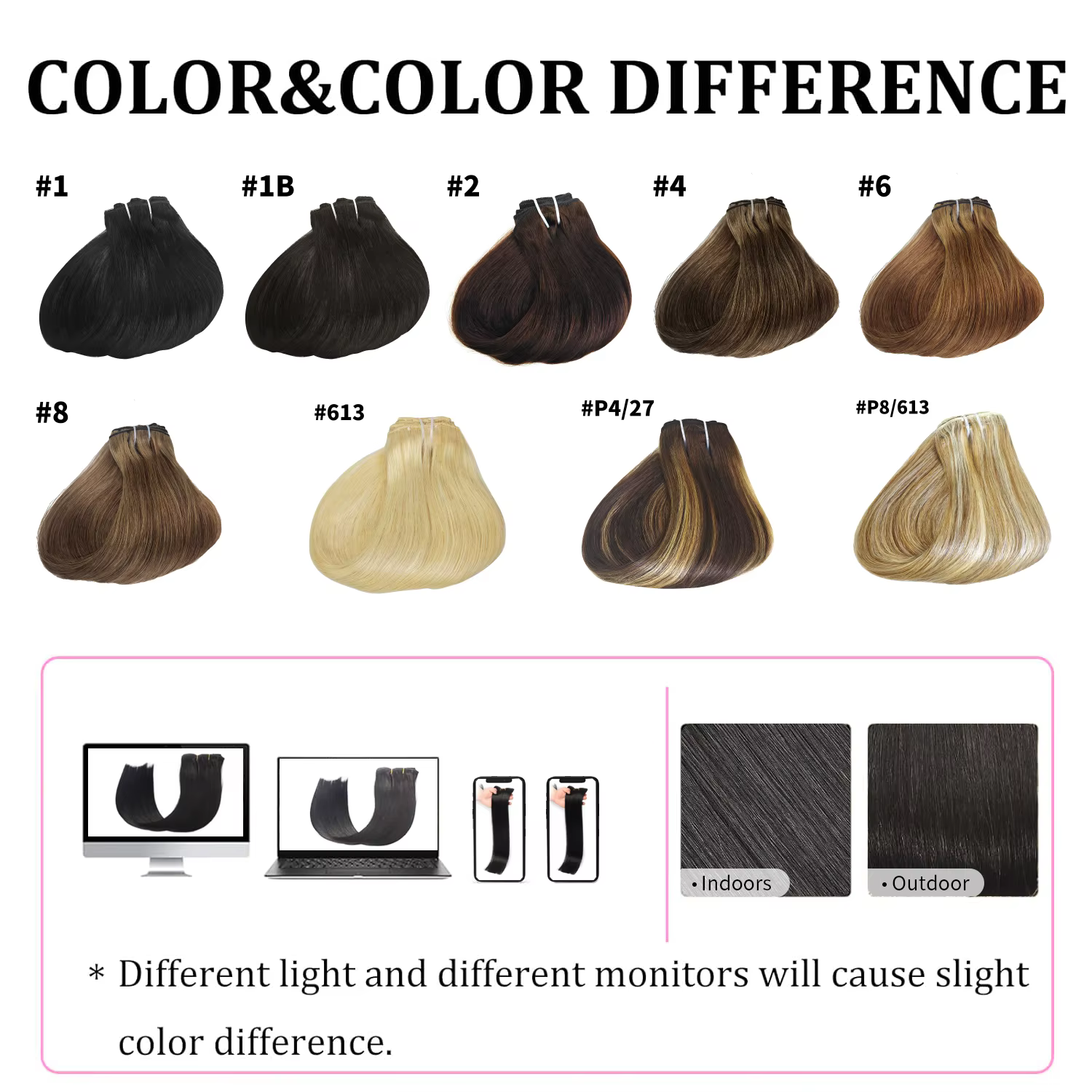 Extensions de cheveux à clipser