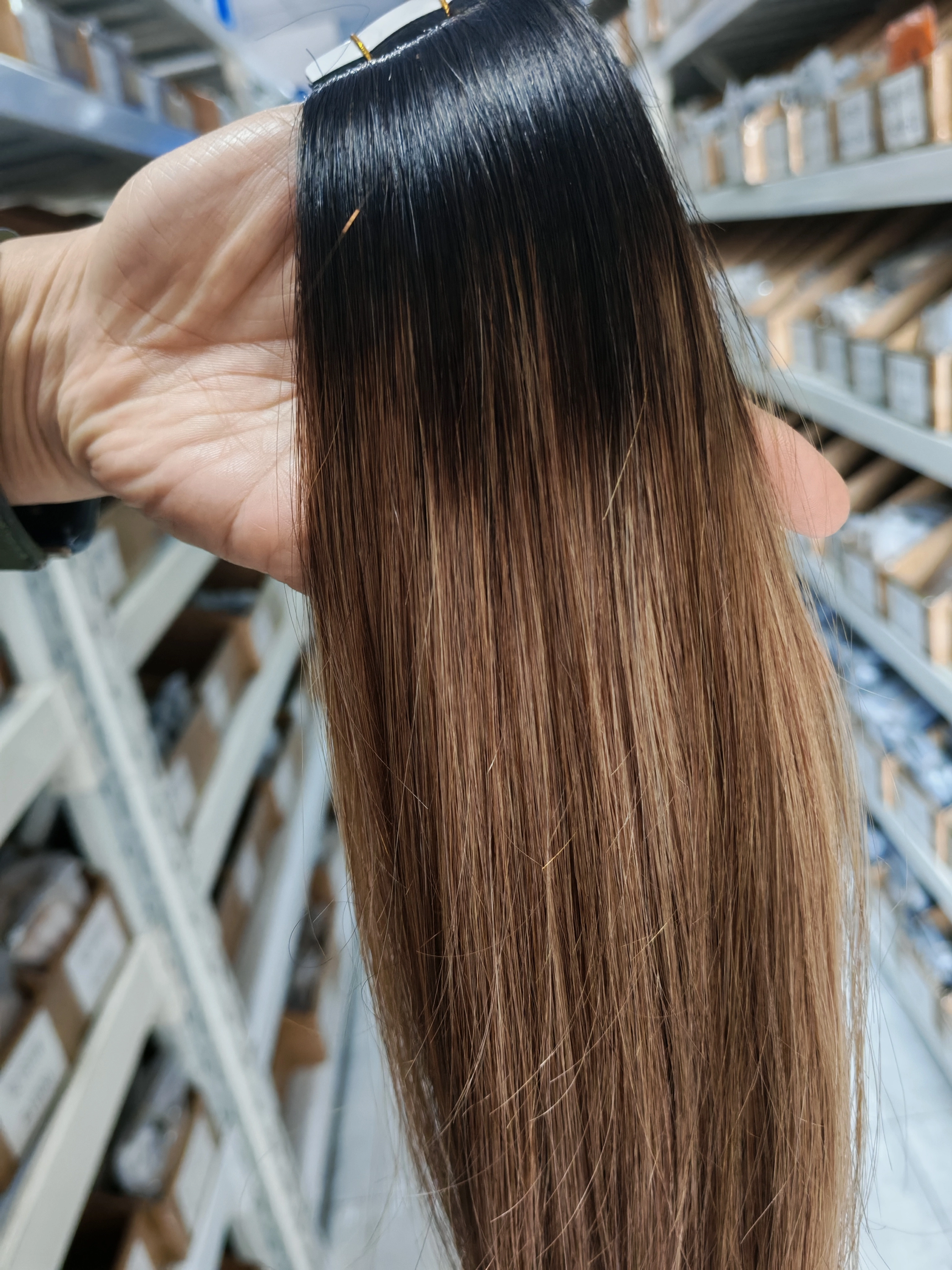 Extensions de cheveux humains à bandes adhésives Moresoo #