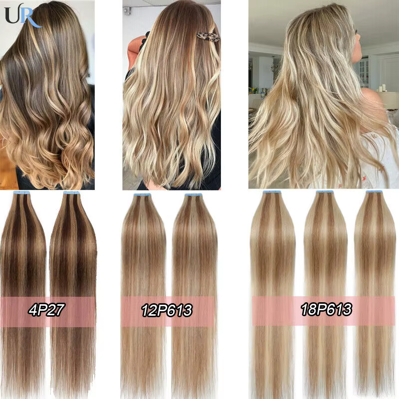 Extensions de cheveux à bande Invisible 100%