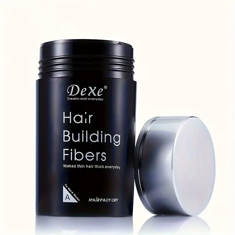 Poudre de fibres DEXE 22g : Fibers de renforcement capillaire pour cheveux plus complets