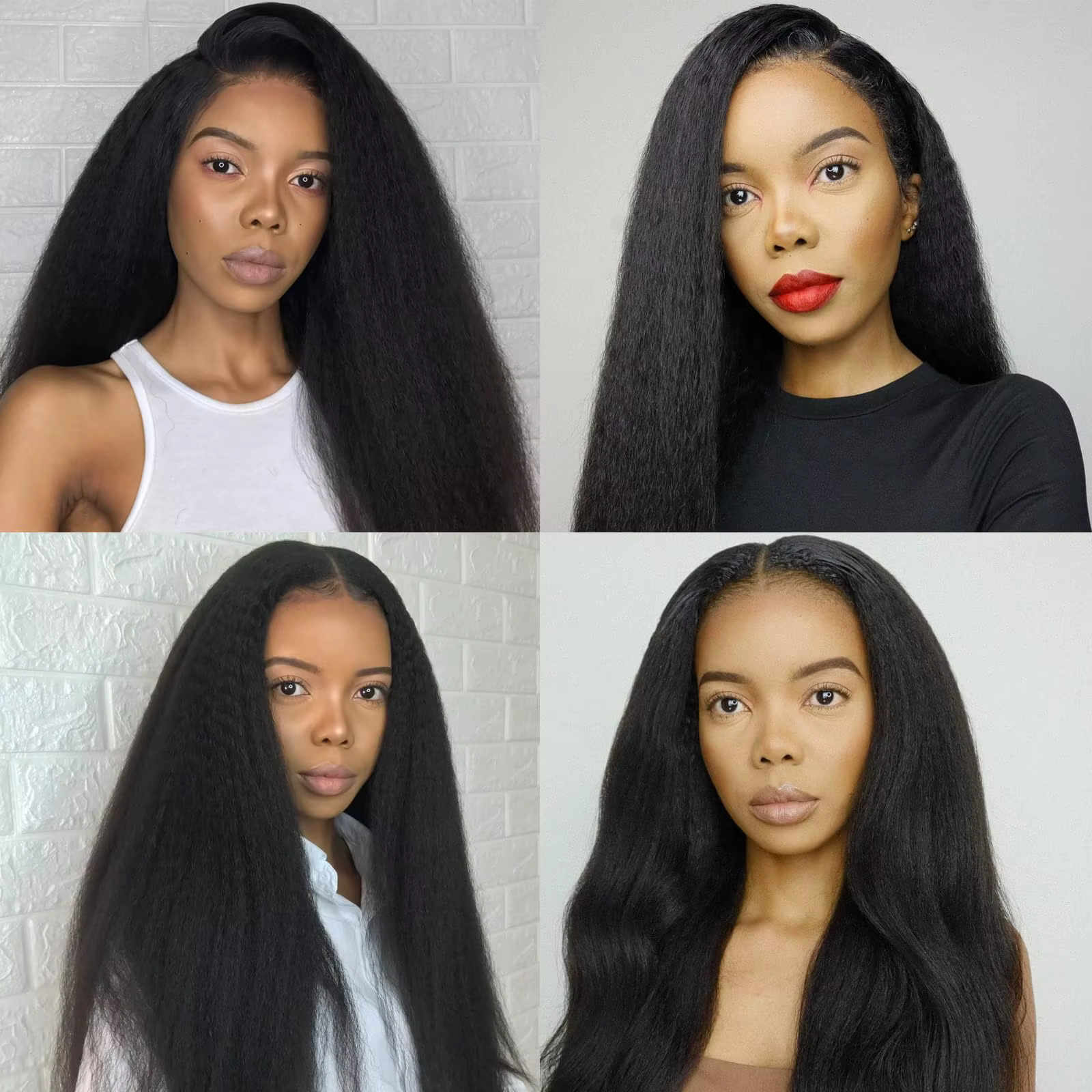 Extensions de cheveux à clipser de 18 pouces