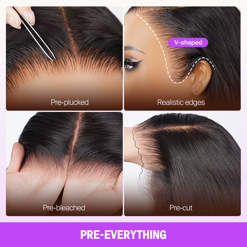 Perruque sans colle mixte marron 13x6 oreille à oreille, Body Wave ombré marron avec cordon de serrage, 100% cheveux humains, nœuds décolorés pré-épilés