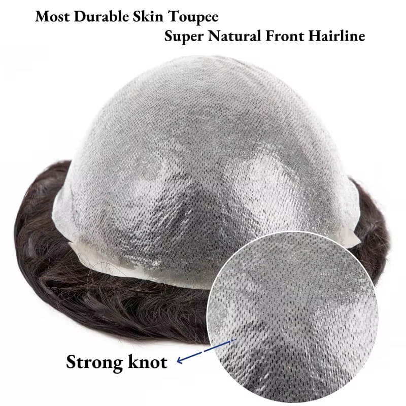 Prothèse capillaire pour homme en PU 0