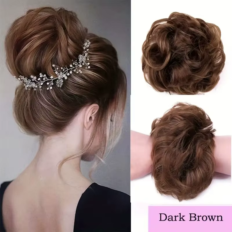 Extensions de chignon chignon désordonné de cheveux humains