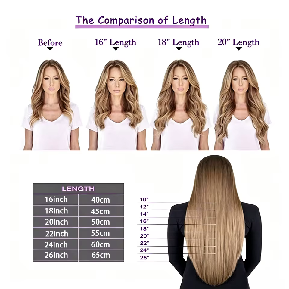 Extensions de cheveux à clipser, cheveux humains vierges, extensions brésiliennes à clipser, lisses, couleur blonde pour femmes, 16-26 pouces