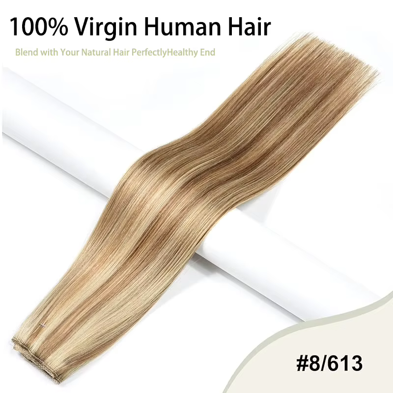 Extensions de fil de cheveux humains