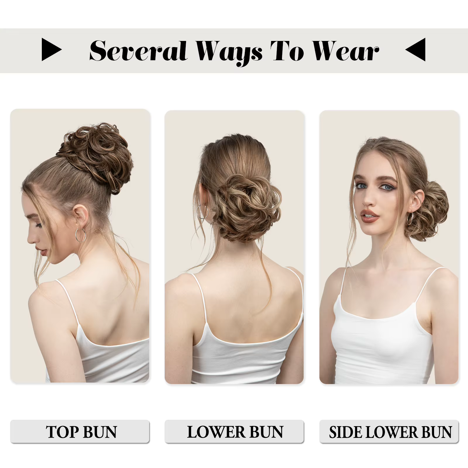Extensions de Chignon synthétiques en désordre