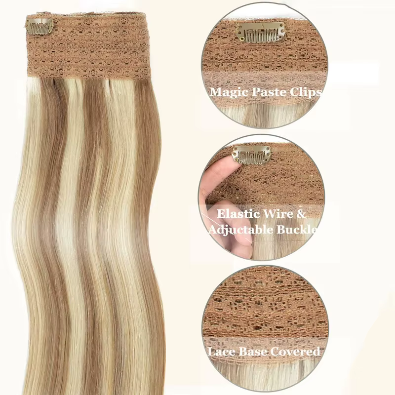 Extensions de fil de cheveux humains
