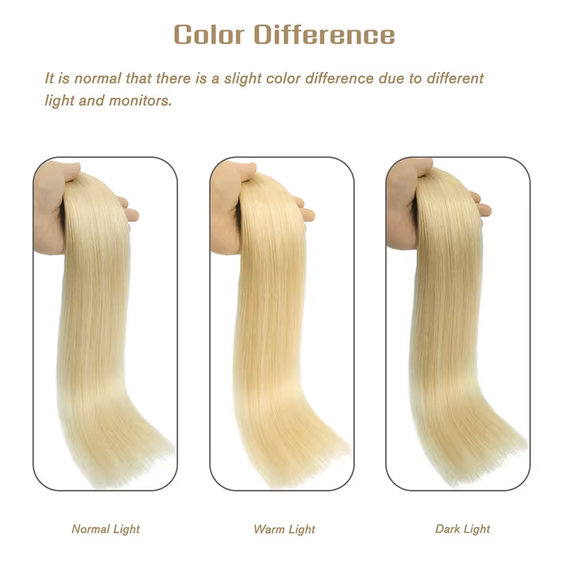 # 613 Clips dans les Extensions de cheveux couleur