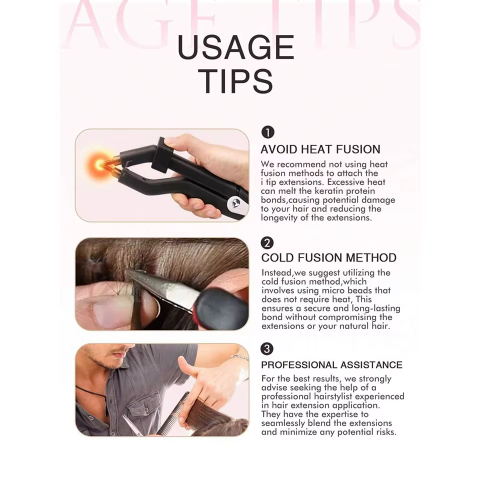 100 g/paquet I Tip Extensions de cheveux 26 pouces droite I Tip
