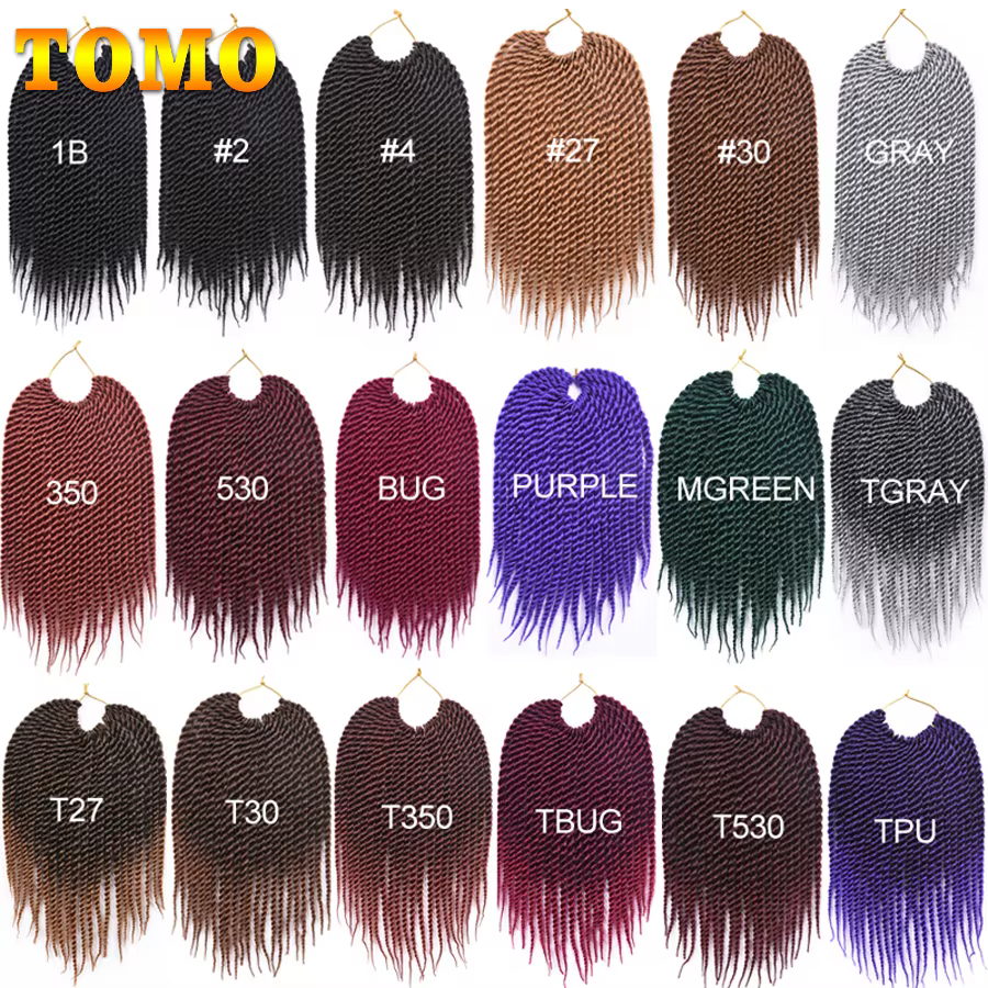 TOMO – Extensions capillaires synthétiques torsadées sénégalaises