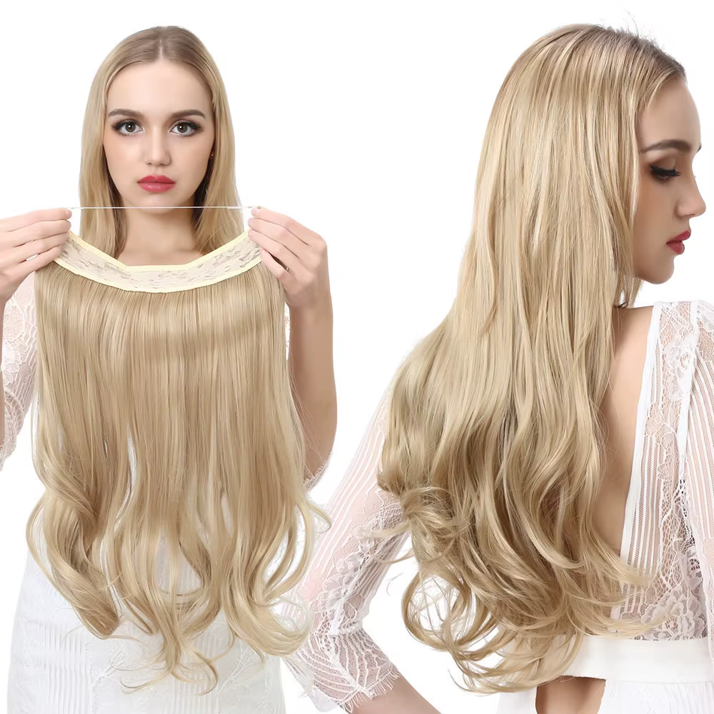 Extensions de cheveux synthétiques naturelles