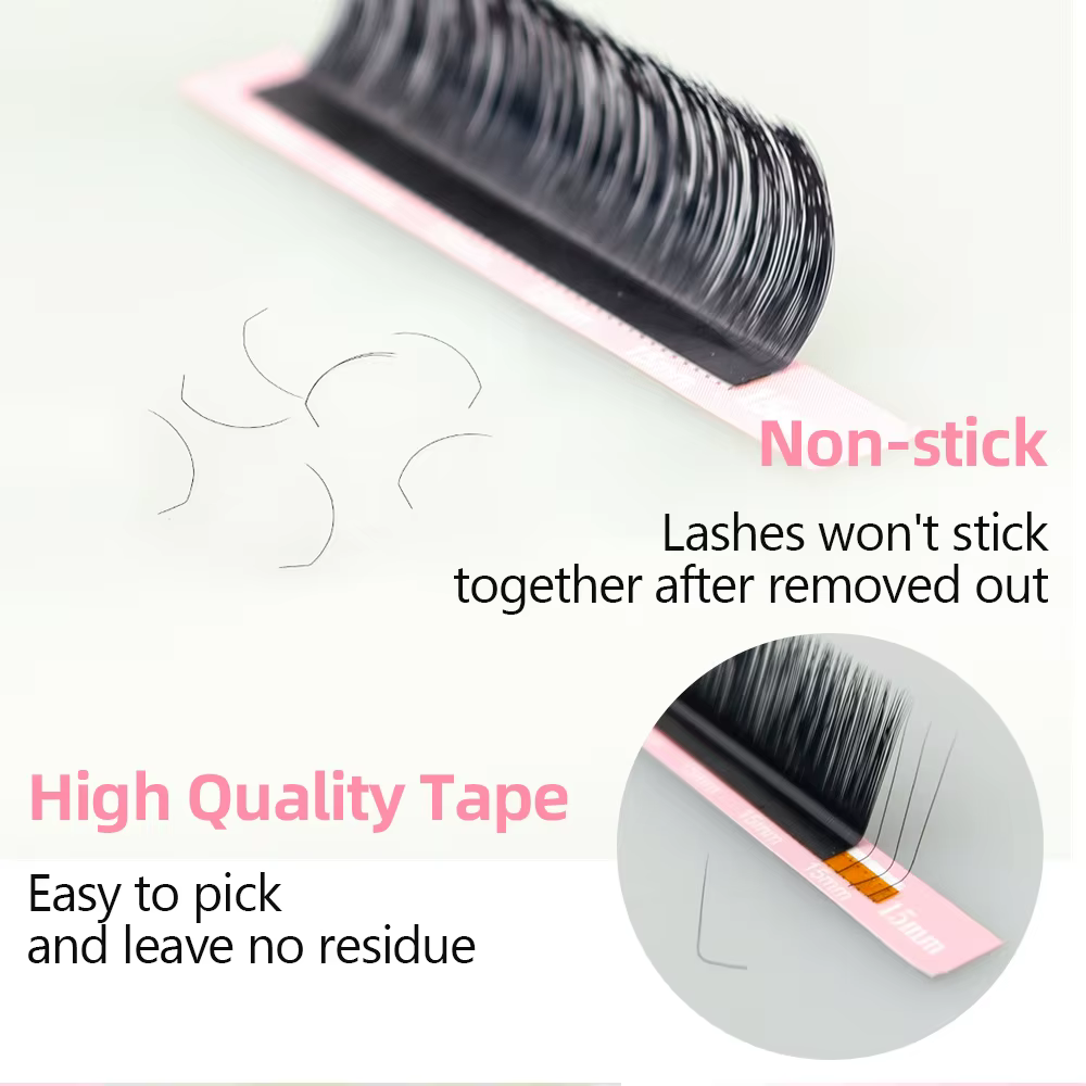 Extensions de cils en vison Qeelasee L L+ LC LD