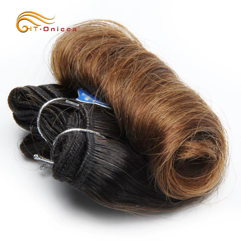 Tissage en lot brésilien Remy 100% naturel bouclé