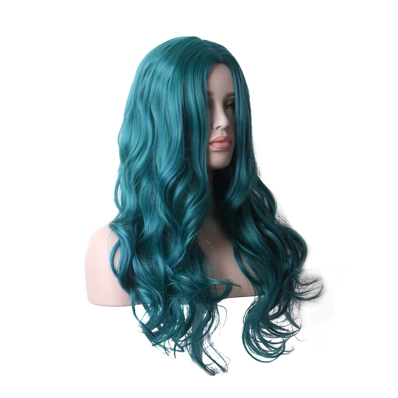 Perruques de Costume longues de cheveux synthétiques pour femmes perruque colorée