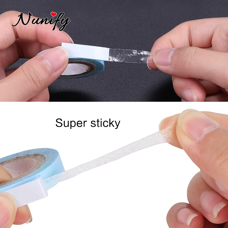 Bande adhésive imperméable pour Extensions de cheveux, 3Yards/pièce, Double face, sans brillance