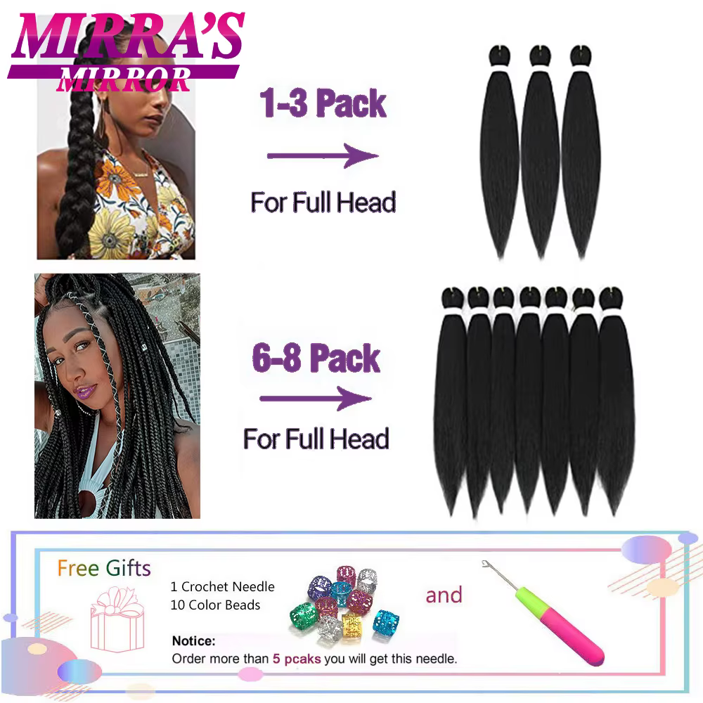 Tressage cheveux pré-étiré 48 "long