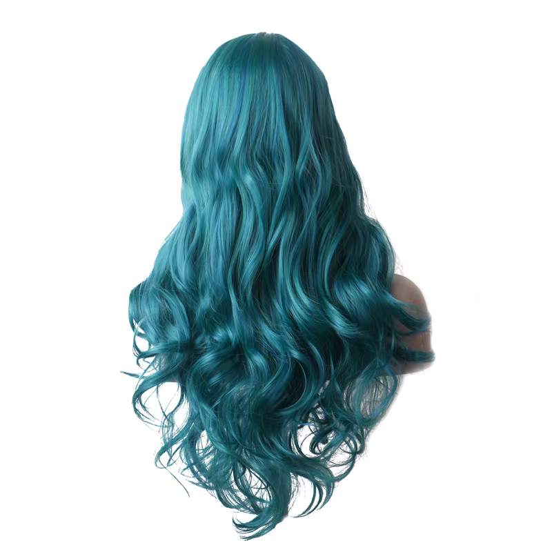 Perruques de Costume longues de cheveux synthétiques pour femmes perruque colorée