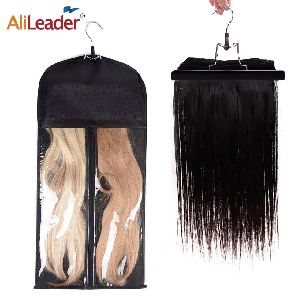 Alileader pas cher 4 couleurs Portable perruque sac avec cintre