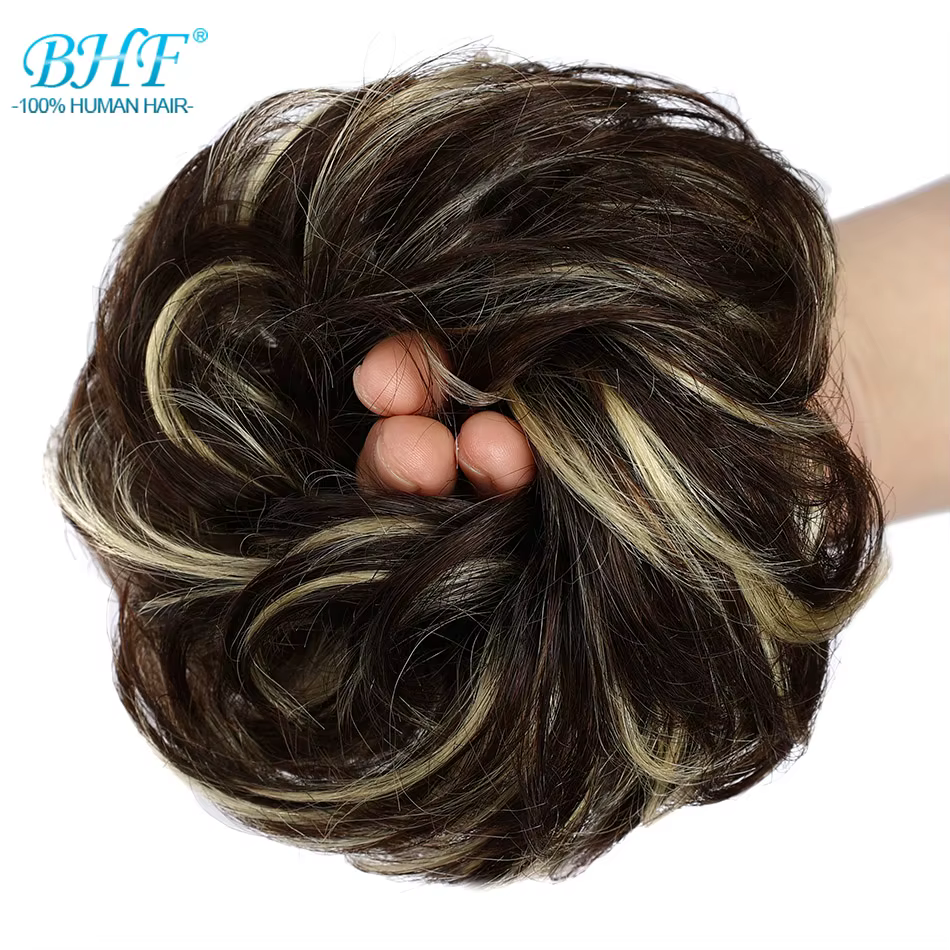 BHF cheveux humains Chignons queue de cheval postiche européenne