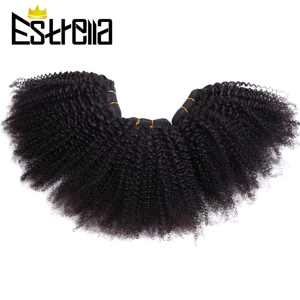 Mèches Afro 100% naturelles Remy crépues bouclées