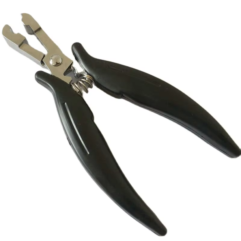 Pince d'extension de cheveux de Type U noir de 5.5 pouces, 1 pièce/lot, pour la fabrication d'extension de cheveux pré-collés