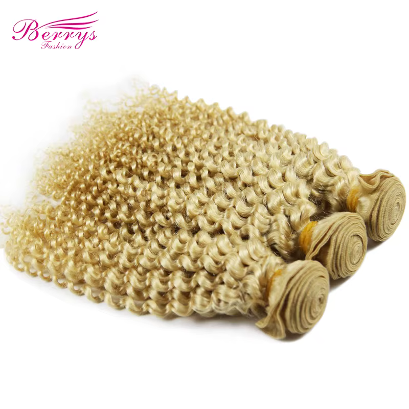 Berrys Fashion – Lots de mèches brésiliennes bouclées blondes 613