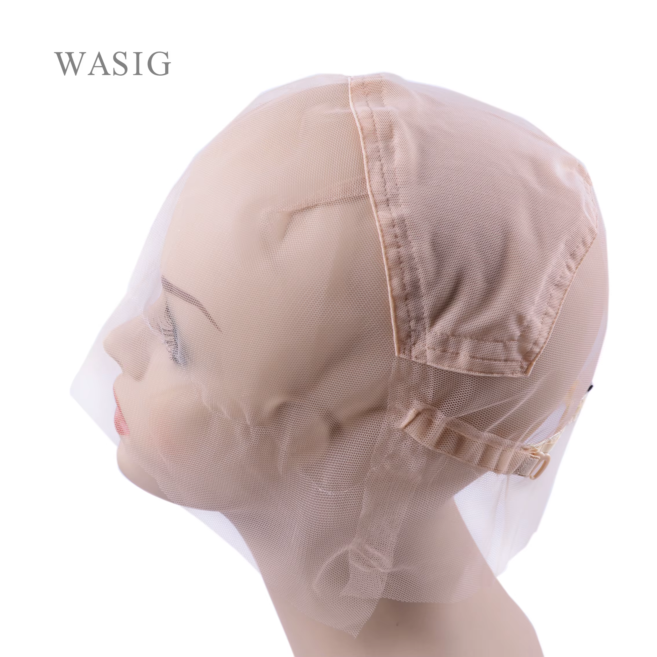 1 pièce Base de perruque beige en dentelle complète pour la confection de perruques entièrement faites à la main avec