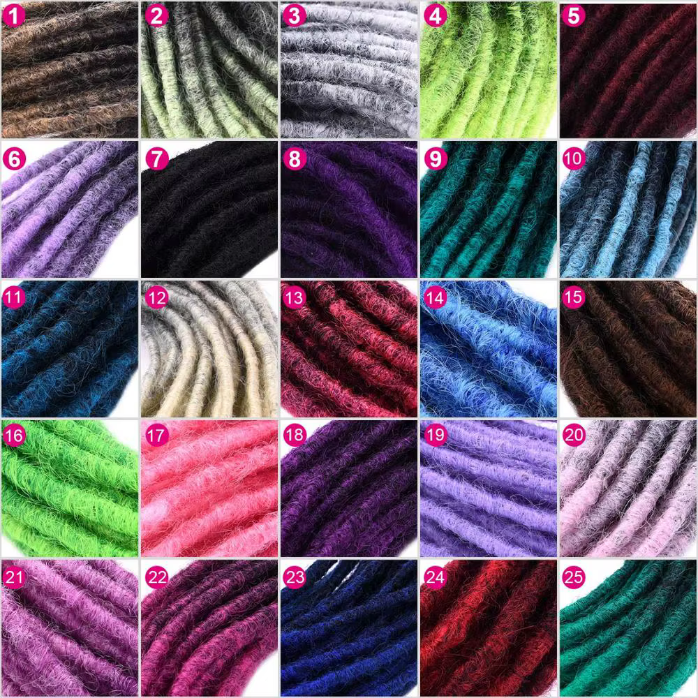 Dreadlocks synthétiques faits à la main pour femmes