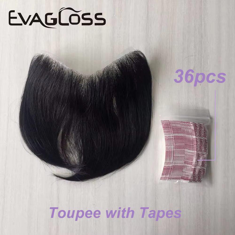 Toupet en PU Remy à Peau Fine pour Homme