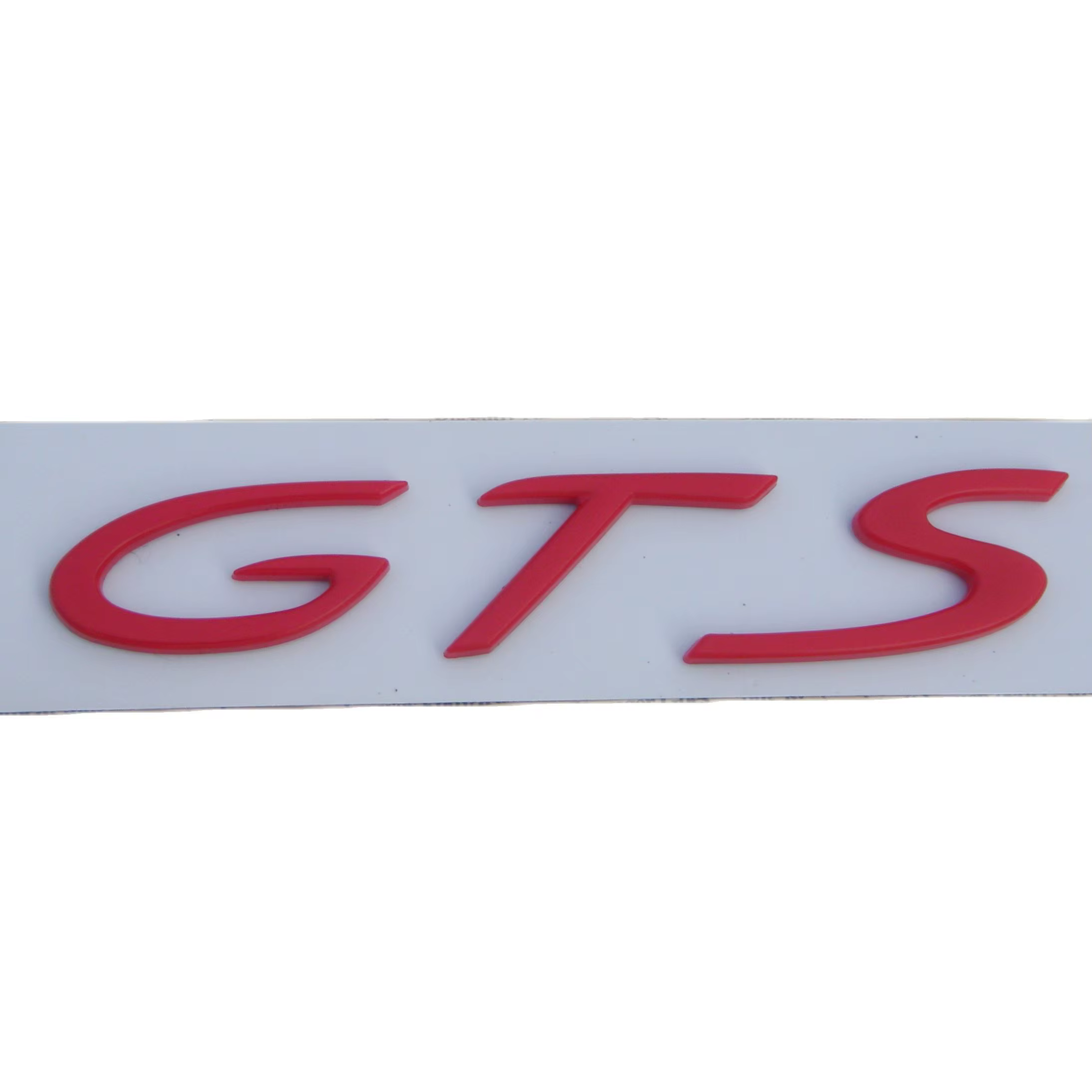 Autocollant de badges d'emblèmes de veds de coffre de voiture de grot de lettres rouges noires argentées chromées, autocollant de "GTS"