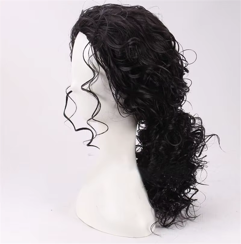 Perruque de Cosplay noire de Michael Jackson