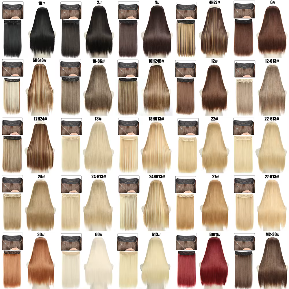 Extensions capillaires synthétiques sans Clips