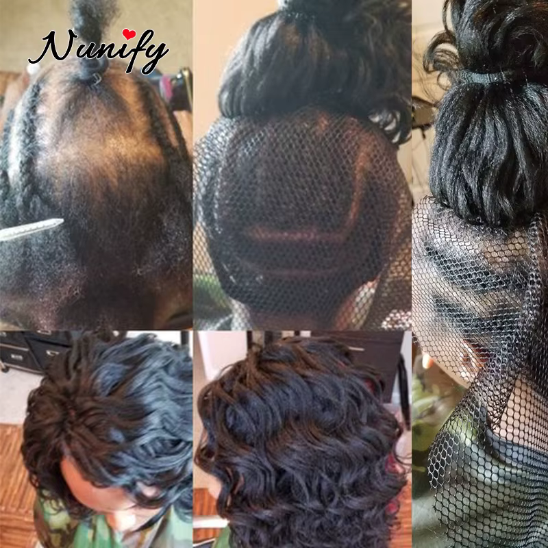 Nunify 1 pièces/lot filets à cheveux de couleur noire femmes toupets