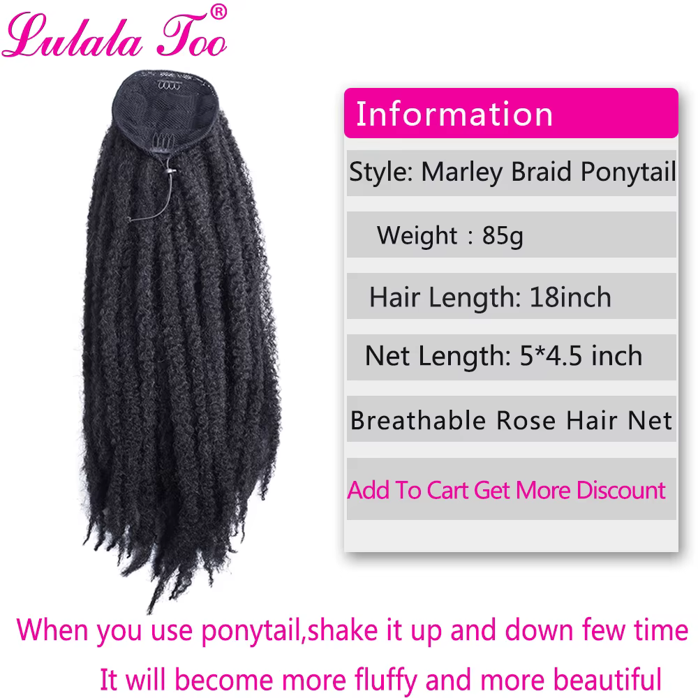 Extensions capillaires synthétiques longues bouclées 18 pouces