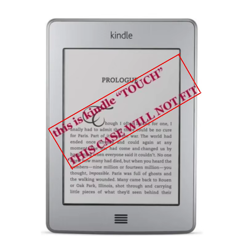 Étui en cuir pour Amazon Kindle 4/5, lecteur de livre électronique, 6 pouces, 1 pièce, non adapté pour Kindle Touch