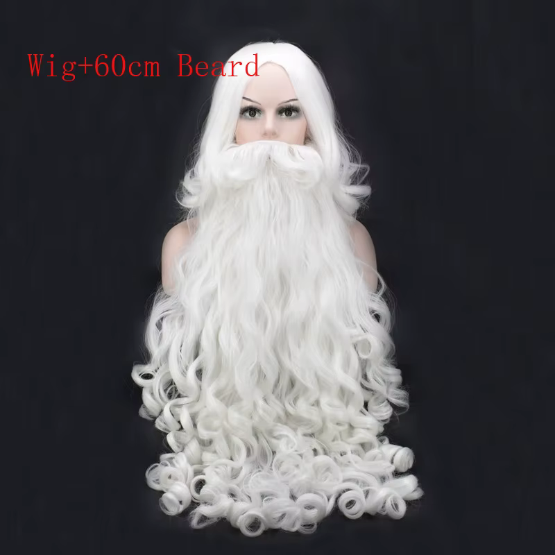 Perruque de Cosplay de noël pour adultes
